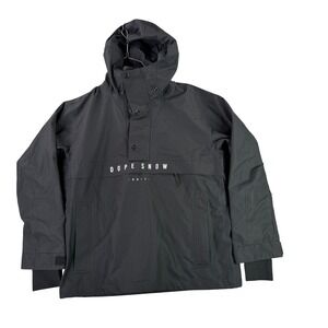 Dope Snow Legacy Anorak Jacket Women's Medium Black Pullover Ski Snowboard FW2